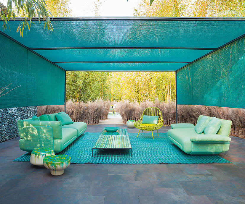 Comfortable Oasi Outdoor Modular Sofa Sectional with Removable Cushions by Casa Design