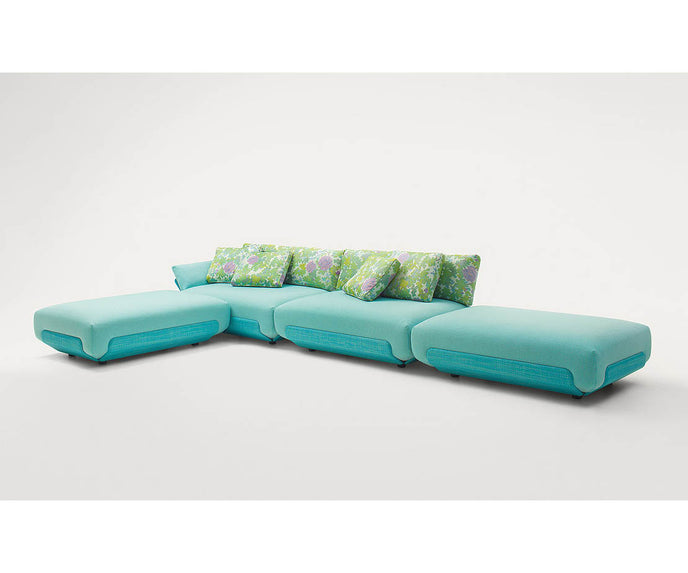 Comfortable Oasi Outdoor Modular Sofa Sectional with Removable Cushions by Casa Design