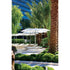 Modern Tuuci Ocean Master M1 Crescent Umbrella, polished rib details and elegant canopy – Casa Design Group