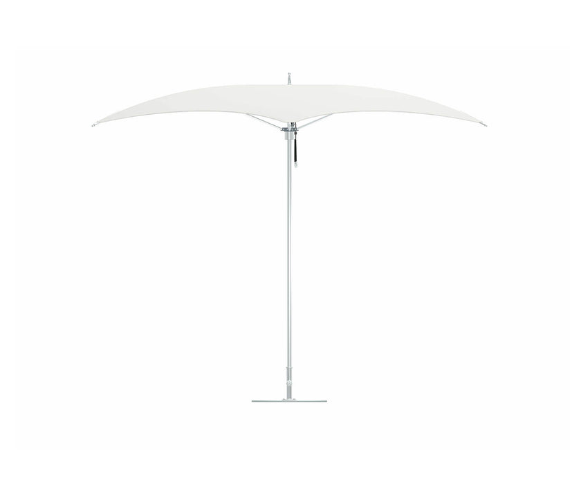 Modern Tuuci Ocean Master M1 Crescent Umbrella, polished rib details and elegant canopy – Casa Design Group