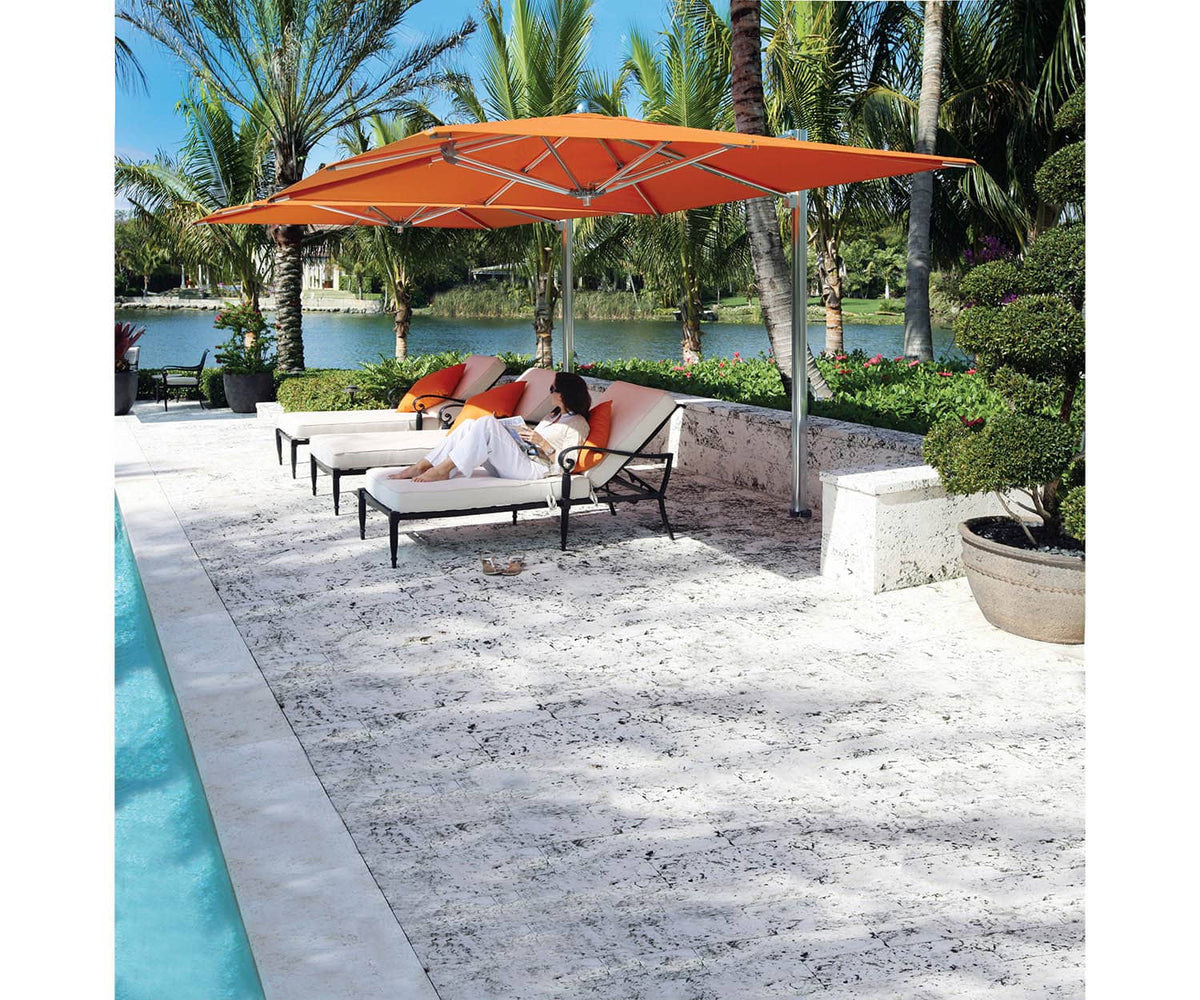 Durable marine-grade cantilever parasol by Tuuci – Casa Design Group