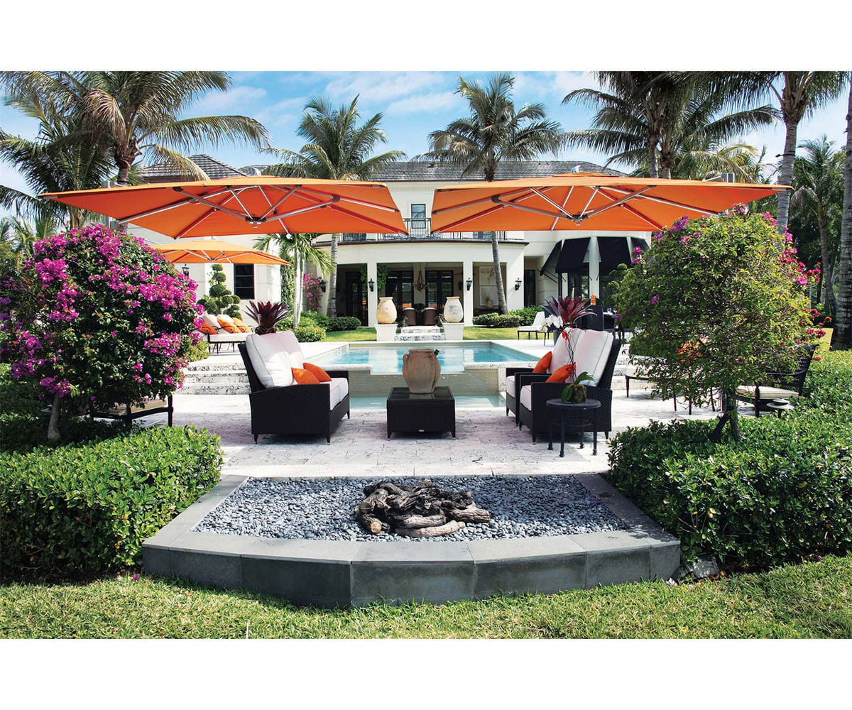 Durable marine-grade cantilever parasol by Tuuci – Casa Design Group