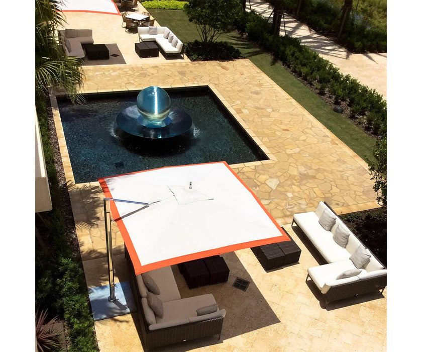 Durable marine-grade cantilever parasol by Tuuci – Casa Design Group