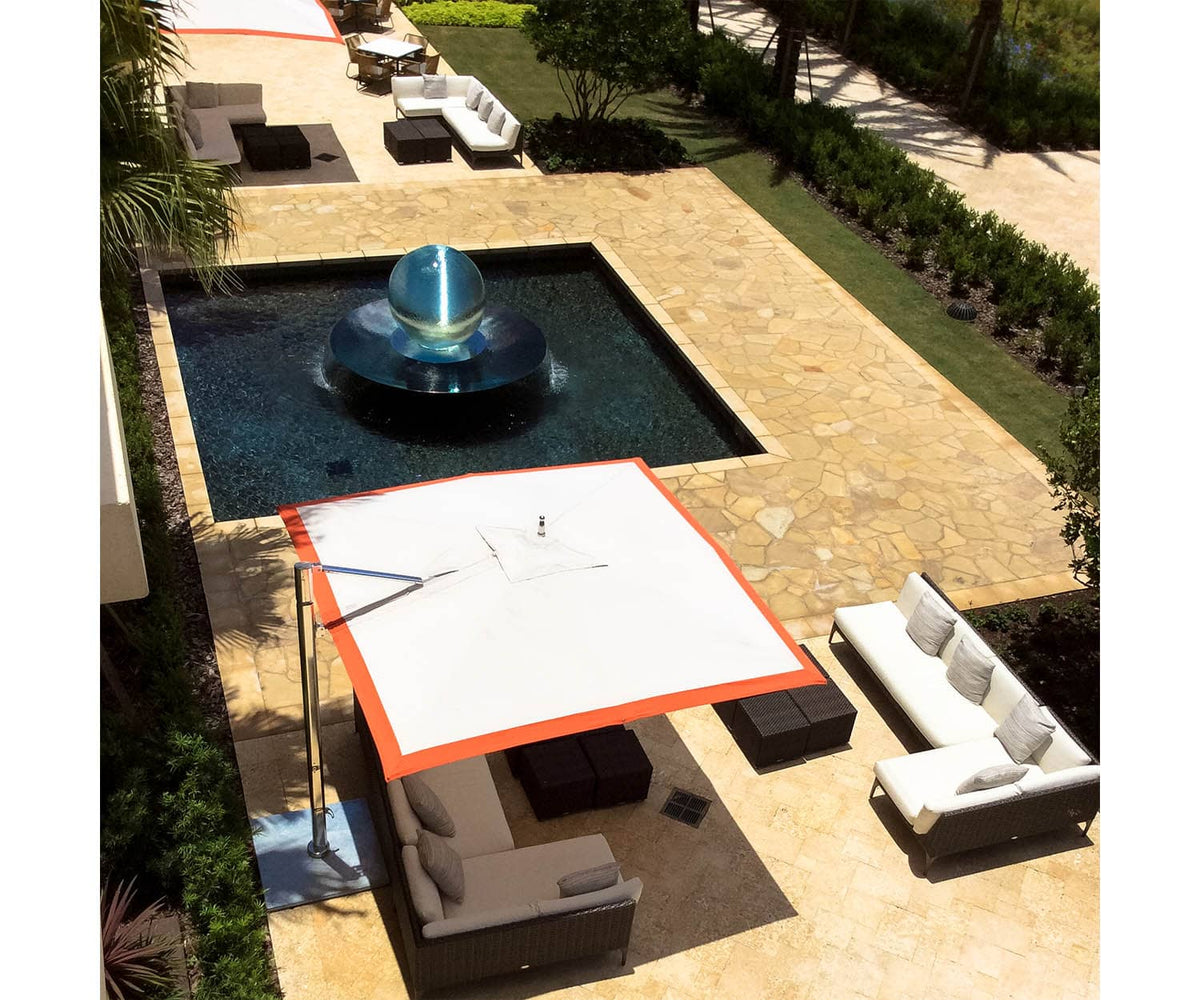 Durable marine-grade cantilever parasol by Tuuci – Casa Design Group