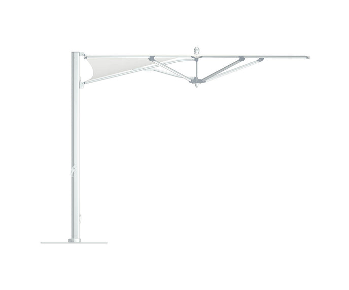 Luxury Zero Horizon Cantilever Umbrella by Tuuci with sleek horizontal canopy – Casa Design Group