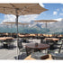Contemporary Tuuci Ocean Master Zero Horizon outdoor parasol Casa Design Group
