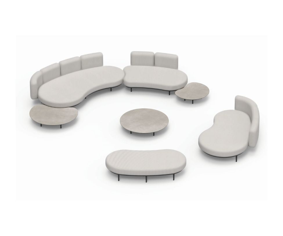 Elegant Organix Curved Outdoor Lounge Set by Royal Botania Casa Design Group