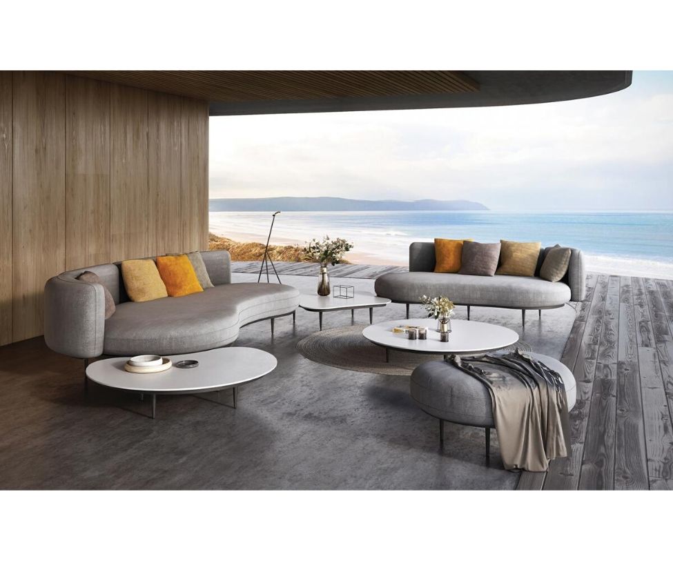 Elegant Organix Curved Outdoor Lounge Set by Royal Botania Casa Design Group