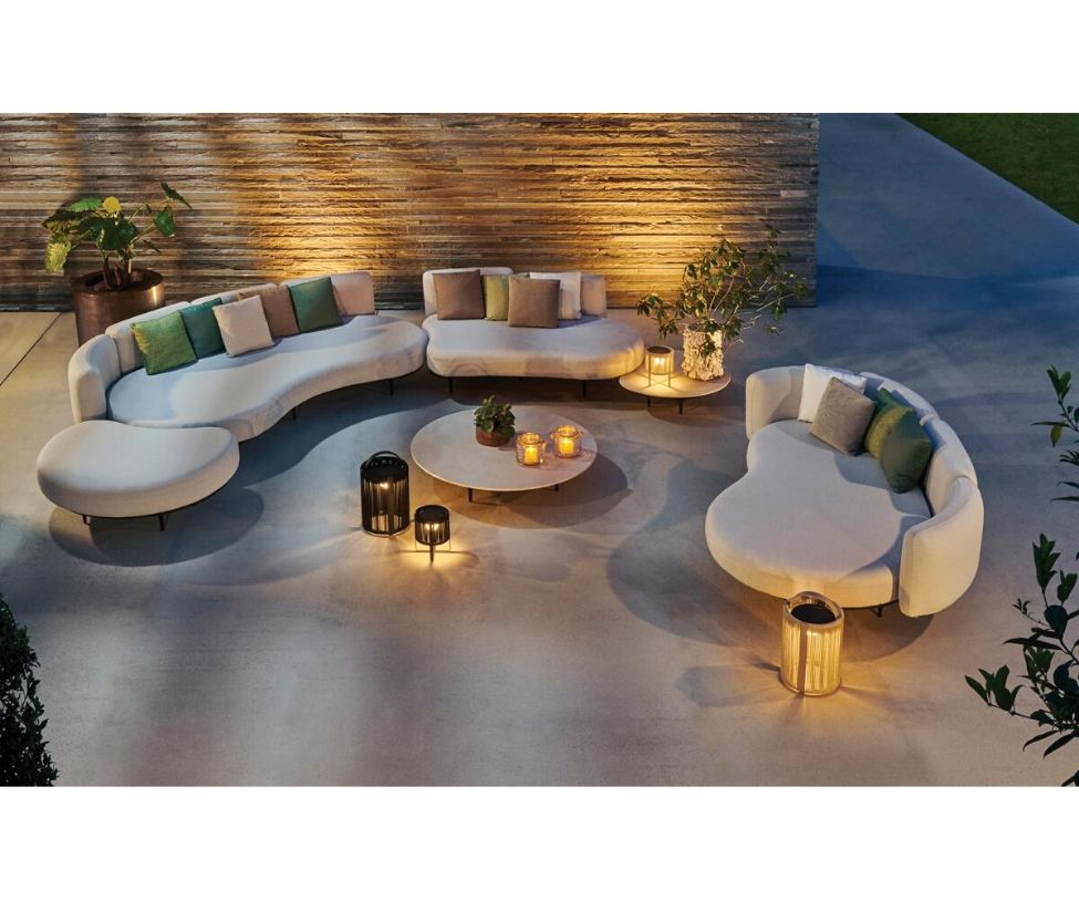 Elegant Organix Curved Outdoor Lounge Set by Royal Botania Casa Design Group