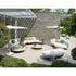 Elegant Organix Curved Outdoor Lounge Set by Royal Botania Casa Design Group