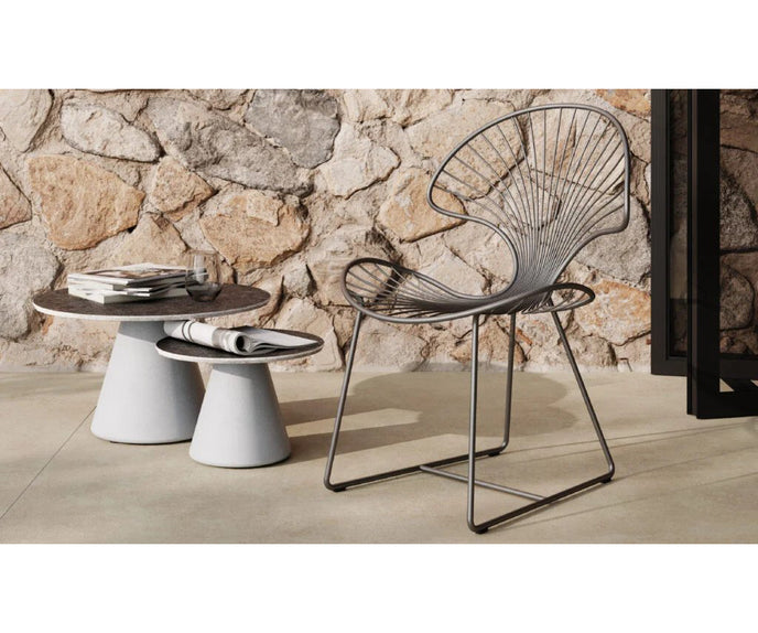 Nature-Inspired Design Elegant Ostrea Outdoor Dining Chair by Royal Botania Casa Design Group