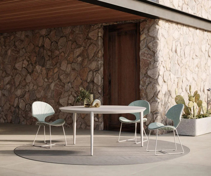 Nature-Inspired Design Elegant Ostrea Outdoor Dining Chair by Royal Botania Casa Design Group