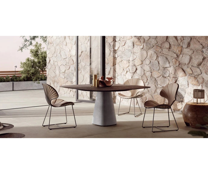 Nature-Inspired Design Elegant Ostrea Outdoor Dining Chair by Royal Botania Casa Design Group