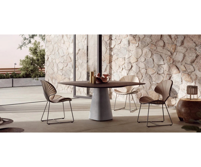 Nature-Inspired Design Elegant Ostrea Outdoor Dining Chair by Royal Botania Casa Design Group