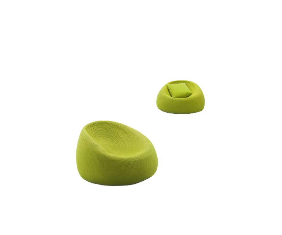 Luxury Otto Outdoor Lounge Chair by Paola Lenti with Premium Rope Cord Upholstery Casa Design Group