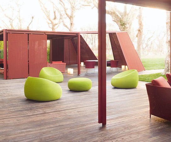 Luxury Otto Outdoor Lounge Chair by Paola Lenti with Premium Rope Cord Upholstery Casa Design Group