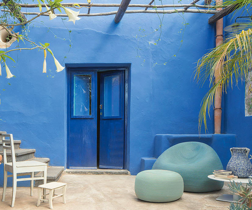 Luxury Otto Outdoor Lounge Chair by Paola Lenti with Premium Rope Cord Upholstery Casa Design Group