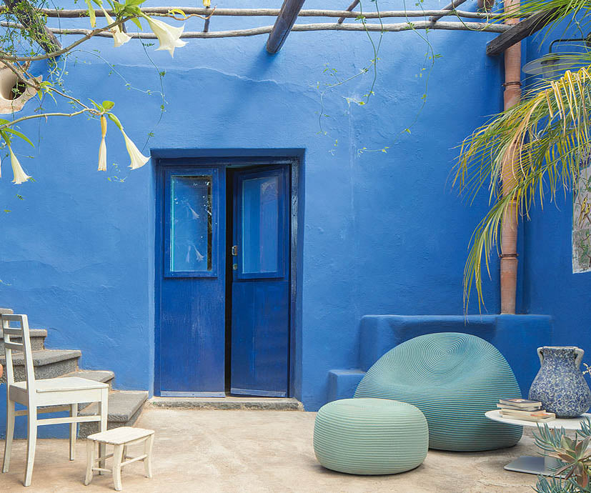 Luxury Otto Outdoor Pouf by Paola Lenti for Modern Outdoor Spaces Casa Design Group