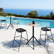 Versatile OTX Round Bar Table with HPL Top by Potocco | Casa Design Group