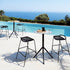 Versatile OTX Round Bar Table with HPL Top by Potocco | Casa Design Group