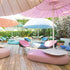 Modern Hand-decorated Ceramic Calatini Outdoor Side Table by Paola Lenti Casa Design Group