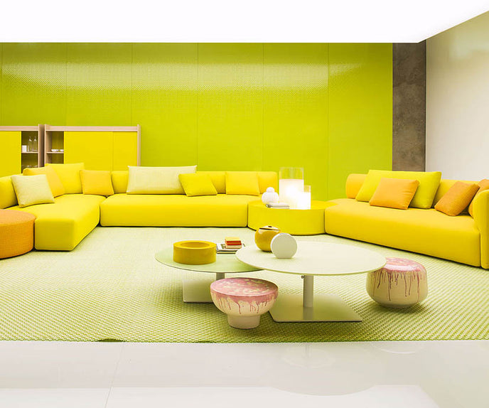 Modern Hand-decorated Ceramic Calatini Outdoor Side Table by Paola Lenti Casa Design Group