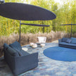 Modern Ombra Outdoor Sunshade by Paola Lenti with Adjustable Height and Shading Panels Casa Design Group