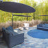 Modern Ombra Outdoor Sunshade by Paola Lenti with Adjustable Height and Shading Panels Casa Design Group