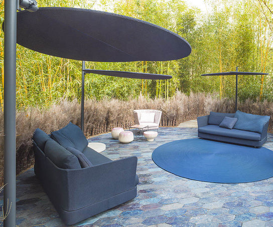 Modern Ombra Outdoor Sunshade by Paola Lenti with Adjustable Height and Shading Panels Casa Design Group