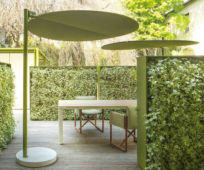 Modern Ombra Outdoor Sunshade by Paola Lenti with Adjustable Height and Shading Panels Casa Design Group