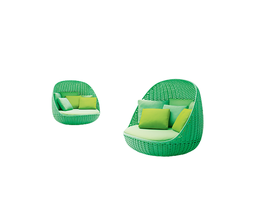 Comfortable Orbitry Outdoor Lounge Chair by Paola Lenti with Removable Cushions Casa Design Group