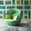 Comfortable Orbitry Outdoor Lounge Chair by Paola Lenti with Removable Cushions Casa Design Group