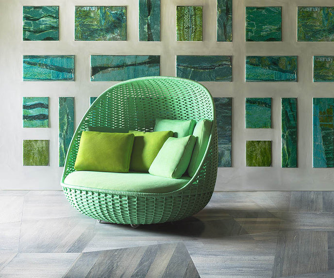 Comfortable Orbitry Outdoor Lounge Chair by Paola Lenti with Removable Cushions Casa Design Group