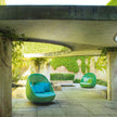 Comfortable Orbitry Outdoor Lounge Chair by Paola Lenti with Removable Cushions Casa Design Group