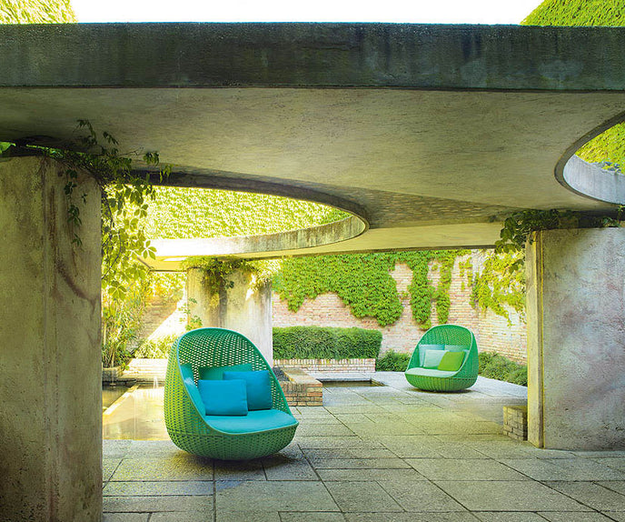 Comfortable Orbitry Outdoor Lounge Chair by Paola Lenti with Removable Cushions Casa Design Group