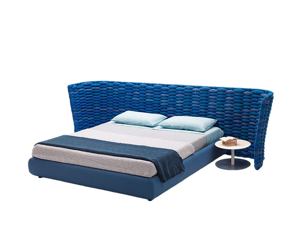 Luxury Silent Bed by Paola Lenti Featuring an Optional Headboard Casa Design Group