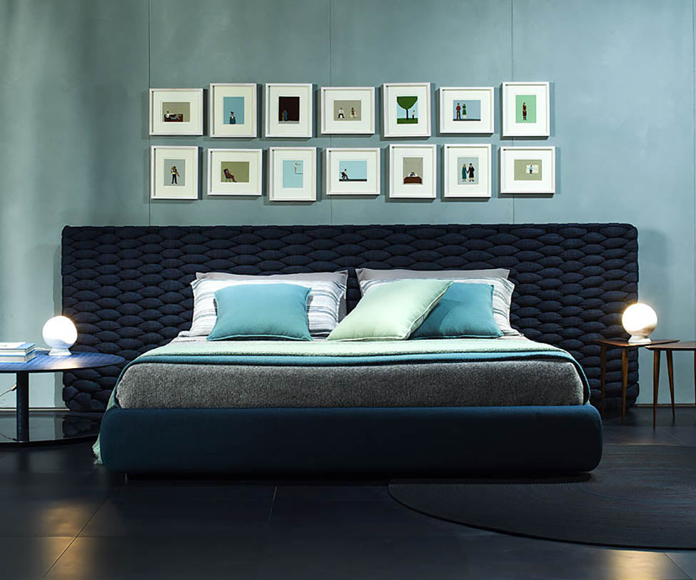 Luxury Silent Bed by Paola Lenti Featuring an Optional Headboard Casa Design Group