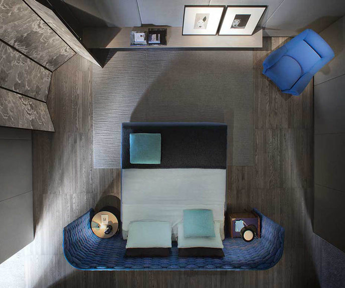 Luxury Silent Bed by Paola Lenti Featuring an Optional Headboard Casa Design Group