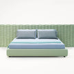Luxury Silent Bed by Paola Lenti Featuring an Optional Headboard Casa Design Group