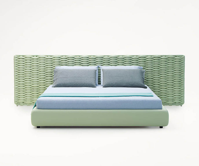 Luxury Silent Bed by Paola Lenti Featuring an Optional Headboard Casa Design Group