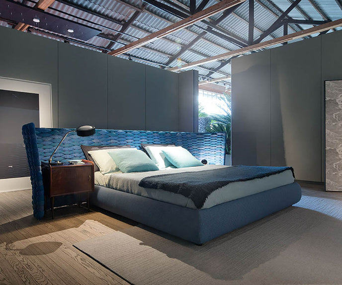 Luxury Silent Bed by Paola Lenti Featuring an Optional Headboard Casa Design Group