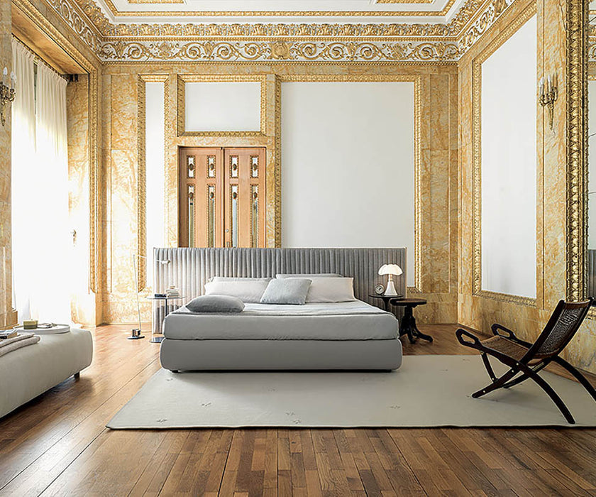 Luxury Silent Bed by Paola Lenti Featuring an Optional Headboard Casa Design Group