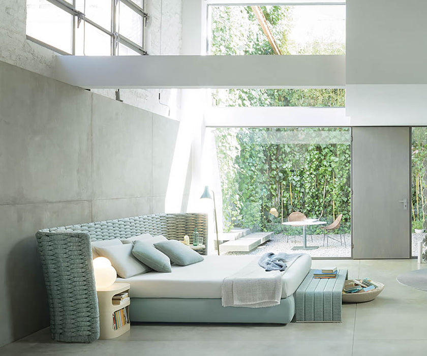 Luxury Silent Bed by Paola Lenti Featuring an Optional Headboard Casa Design Group
