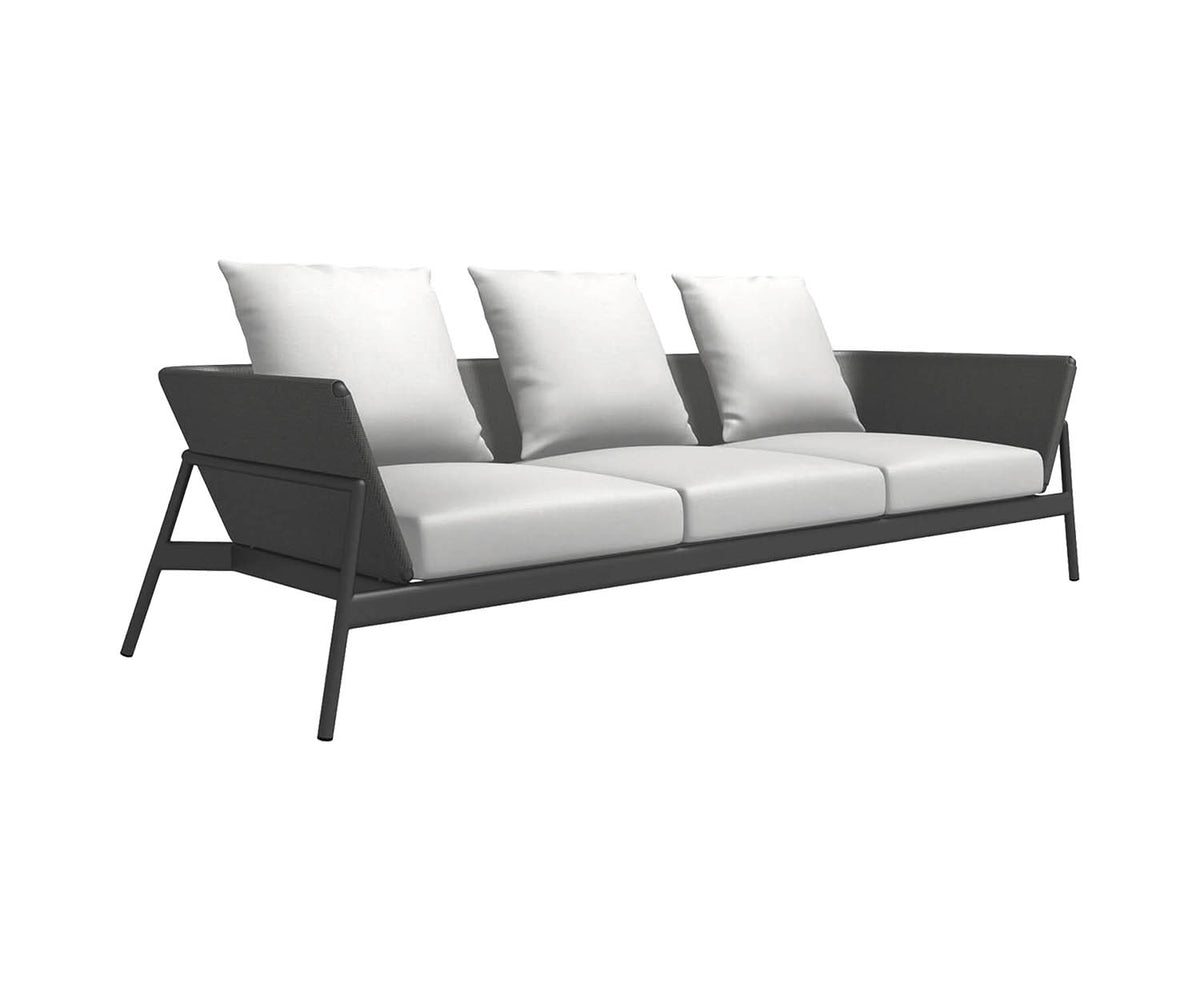 Modern and Durable Piper 003 Outdoor Sofa by Roda with Aluminum Frame and Batyline Fabric | Casa Design Group