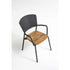 Aluminum Frame and Teak Seat Piper 021 Outdoor Dining Armchair by Roda | Casa Design Group