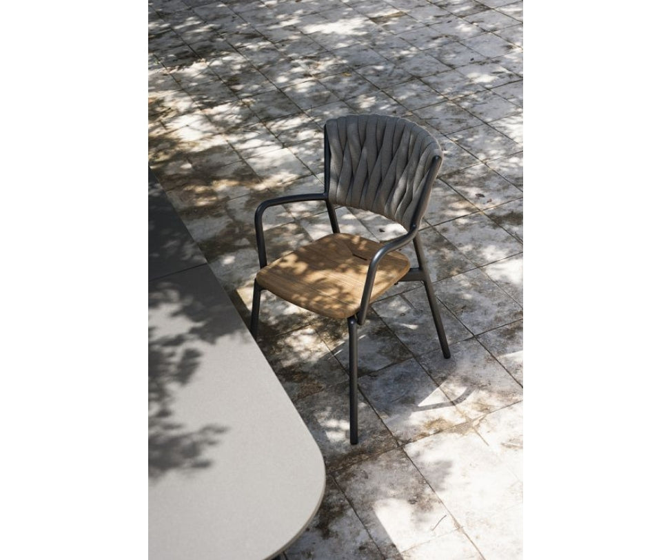 Luxury Piper 221 Italian Outdoor Dining Armchair by Roda | Casa Design Group