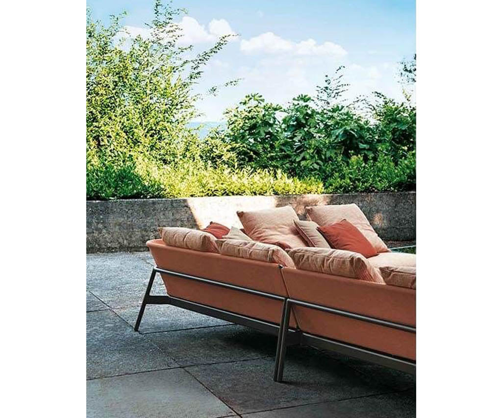 Contemporary Piper Low Back Outdoor Sectional Sofa by Roda | Casa Design Group