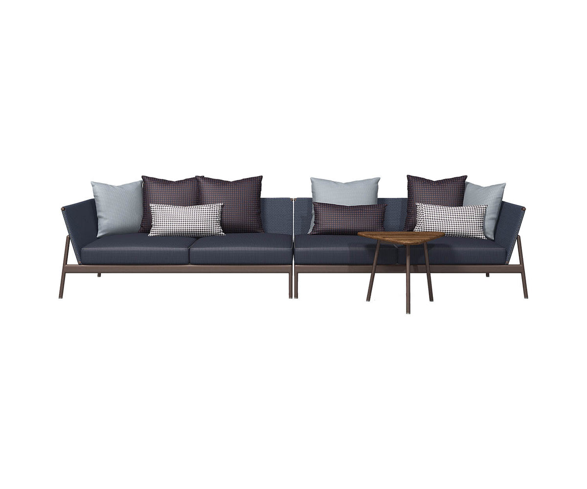 Contemporary Piper Low Back Outdoor Sectional Sofa by Roda | Casa Design Group