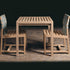 Modern Plaza 065 Teak Outdoor Dining Table by Roda | Casa Design Group