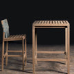 Minimalist Plaza Outdoor Teak Bar Table by Roda | Casa Design Group